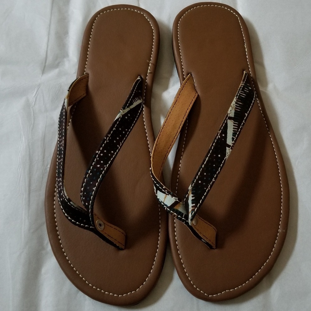 Men's African print slippers
